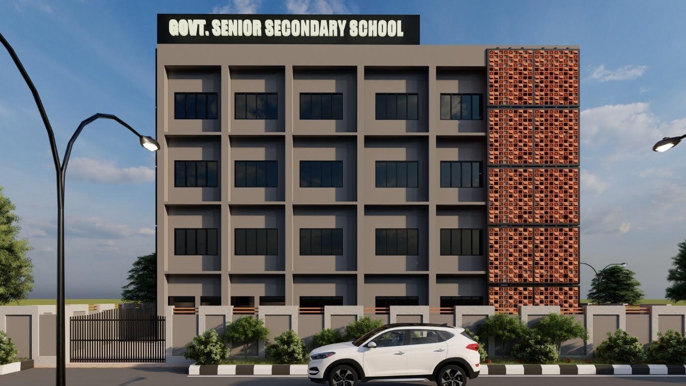 Front facade of Panipat Govt. School